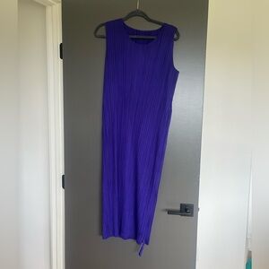 Please Please Issey Miyake April Plisse Mid Dress